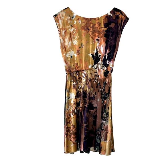 ALICE+ OLIVIA MARI EASY    ABSTRACT PRINT SILK‎  DRESS SIZE M - Picture 1 of 8
